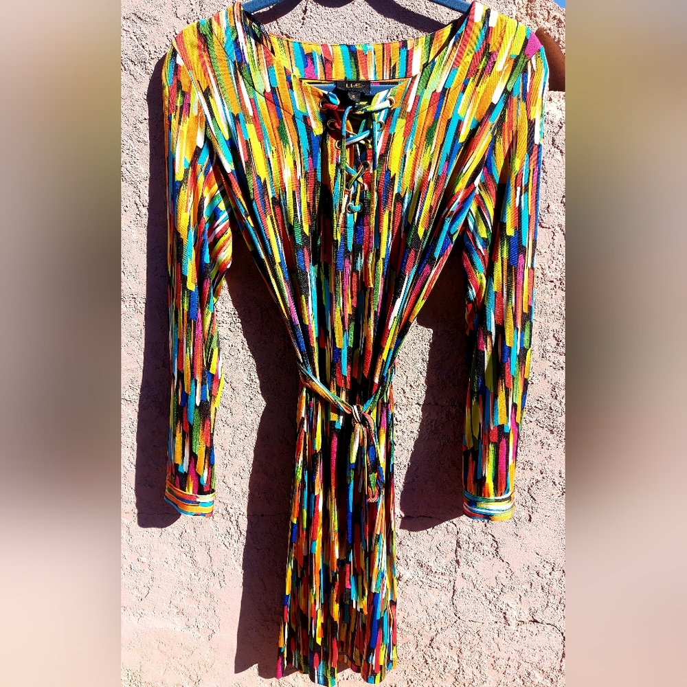 ILE New York casual colorful dress